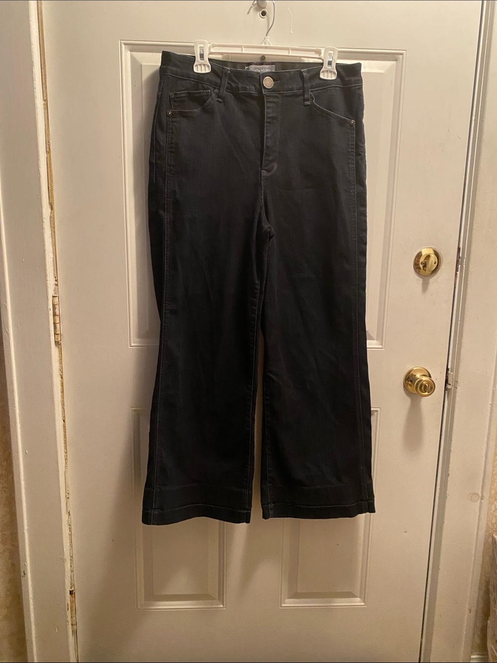 Wit & Wisdom Dark Denim Wide-Leg Trousers